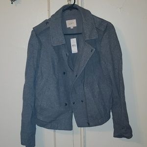 Womens Loft Zipper & Button up Jacket